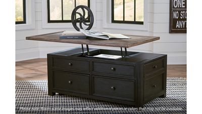 Tyler Creek Lift Top Coffee Table - Thumbnail 5