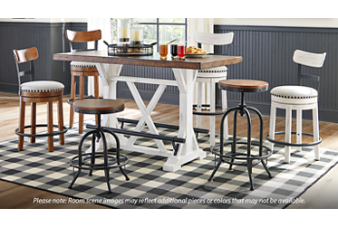 Valebeck Long Counter Height Table