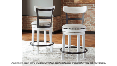 Valebeck Swivel Counter Stool with Nailhead