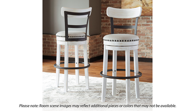 Valebeck Swivel Bar Stool with Nailhead
