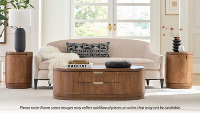 Caden 2 Door 2 Drawer Lift Top Cocktail Table with Casters and Storage