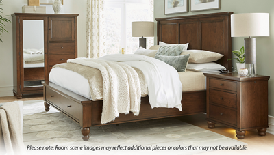 Cambridge Queen Panel Platform Storage Bed