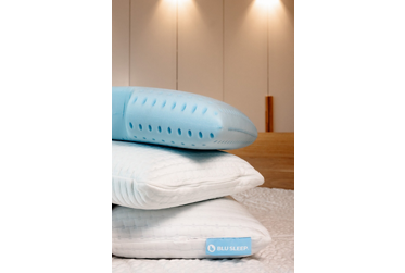 Blu Sleep Signature Ice Gel Pillow - Queen Surround - Instant Cooling Cover - Enhanced Breathability - Adaptive Comfort - Washable Cover - Side Sleeper Support