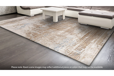 Obsession Area Rug – Contemporary – Machine Woven – Cream/Beige/Blue