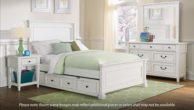 Stone Full Bed with Trundle