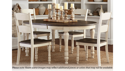 Madison County 5 Piece Dining Set with Leaf