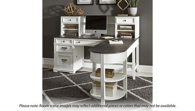 Allyson Park Desk with Hutch