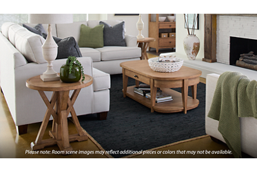 TY Today Coffee Table - 1 Drawer - Storage Shelf - Casters - Oiled Bronze Hardware - Transitional
