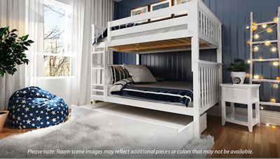 Maxwood Furniture Kent Twin Over Twin Bunk Bed - Thumbnail 4