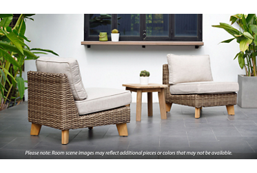 Bahamas Side Table - Eco-Friendly Reclaimed Teak - Contemporary Design - Stylish Slatted Top - Sturdy Thick Square Legs
