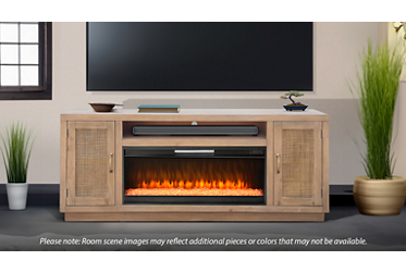 Oak Grove 2 Door Fireplace Console 