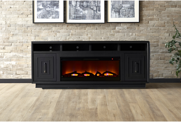 Sunset 83" 2 Door Fireplace Console