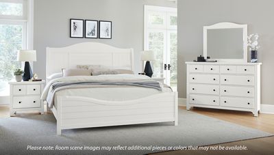 Vaughan-Bassett Cool Farmhouse Queen Sleigh Storage Bed - Thumbnail 5
