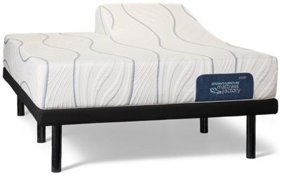 Jordan's Mattress Factory® Dawn Split Head Mattress - Instant Cool-Touch Cover - Titanium & Energex Memory Foam for Pressure Relief (FIRM)