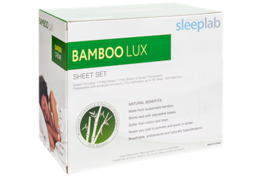 Jordan's Sleep Lab Bamboo Lux Sheet Set (Creme) - Breathable - Antibacterial - Hypoallergenic - Fits Up To 18" In Depth