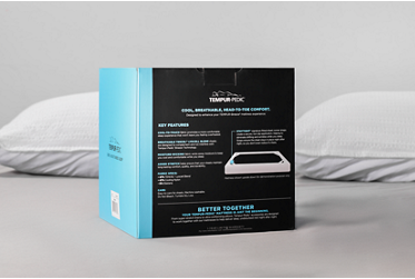 Tempur-Pedic® TEMPUR-Breeze Cooling Sheet Set (Graphite) - Breathable - Cool-Touch Fabric - Ultimate Fit® - Added Stretch with Staytight™ Corner Straps
