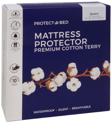 A Bed Premium Terry Mattress Protector, Protect A Bed Premium Waterproof Mattress Protector California King Size