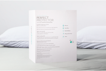 Jordan's Sleep Lab Multi-Climate Split Head Mattress Protector - Reversible Design - Warming & Cooling Sides - Antimicrobial - Durable