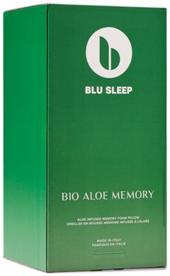 Blu Sleep Signature Bio Aloe Memory Foam Pillow - Queen Surround - Instant Cooling Cover - Hydro-Expand™ Water-Powered Foam - Breathable - Washable Cover - Side Sleeper Comfort