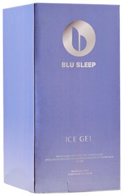 Blu Sleep Signature Ice Gel Pillow - Queen High Profile - Instant Cooling Cover - Enhanced Breathability - Adaptive Comfort - Washable Cover