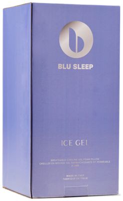 Blu Sleep Signature Ice Gel Pillow - Queen Surround - Instant Cooling Cover - Enhanced Breathability - Adaptive Comfort - Washable Cover - Side Sleeper Support