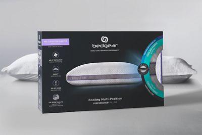 BEDGEAR® Cooling Multi-Position Performance® Pillow - Cooling Threads - Patented Air-X Mesh - Supportive Boost® Latex Foam - Washable Cover