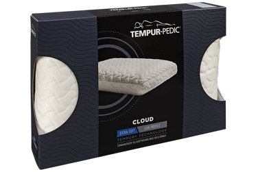 Tempur-Pedic® Cloud Pillow - Soft Comfort - Adaptive Support - 100% Polyester Knit Cover - CertiPUR-US® Certified Foam Layers