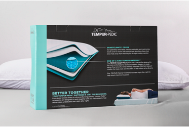 Tempur-Pedic® TEMPUR-Adapt™ ProLo Pillow - Cool-Touch Smart Climate Cover - Moisture-Wicking & Anti-Microbial - CertiPUR-US® Certified Foam