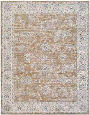 Brunswick Area Rug – Traditional – Machine Woven –Brown/Cream/Grey
