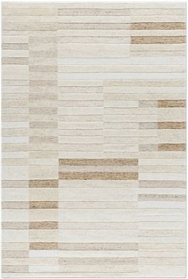 Brooke Area Rug – Contemporary – Hand Tufted Wool – Tan/Cream