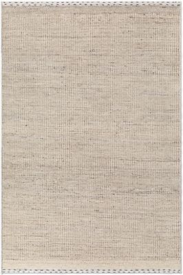 Sadie Area Rug – Contemporary – Handwoven Wool – Tan/Grey