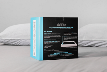 Tempur-Pedic® Breeze Mattress Protector - Cool To Touch - Waterproof - Dust Mite Resistant - Stay Tight Corner Strap - Surface Guard Technology