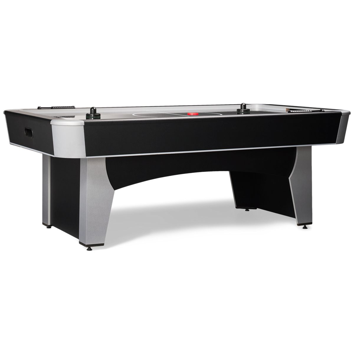 Imperial International Astro Air Hockey Table - Adjustable Leg Levelers - Matte Black & Silver Accents - Manual Scoring - Modern Design