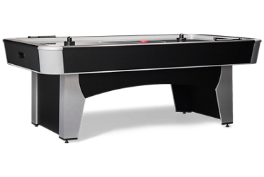 Astro Air Hockey Table - Adjustable Leg Levelers - Matte Black & Silver Accents - Manual Scoring - Modern Design