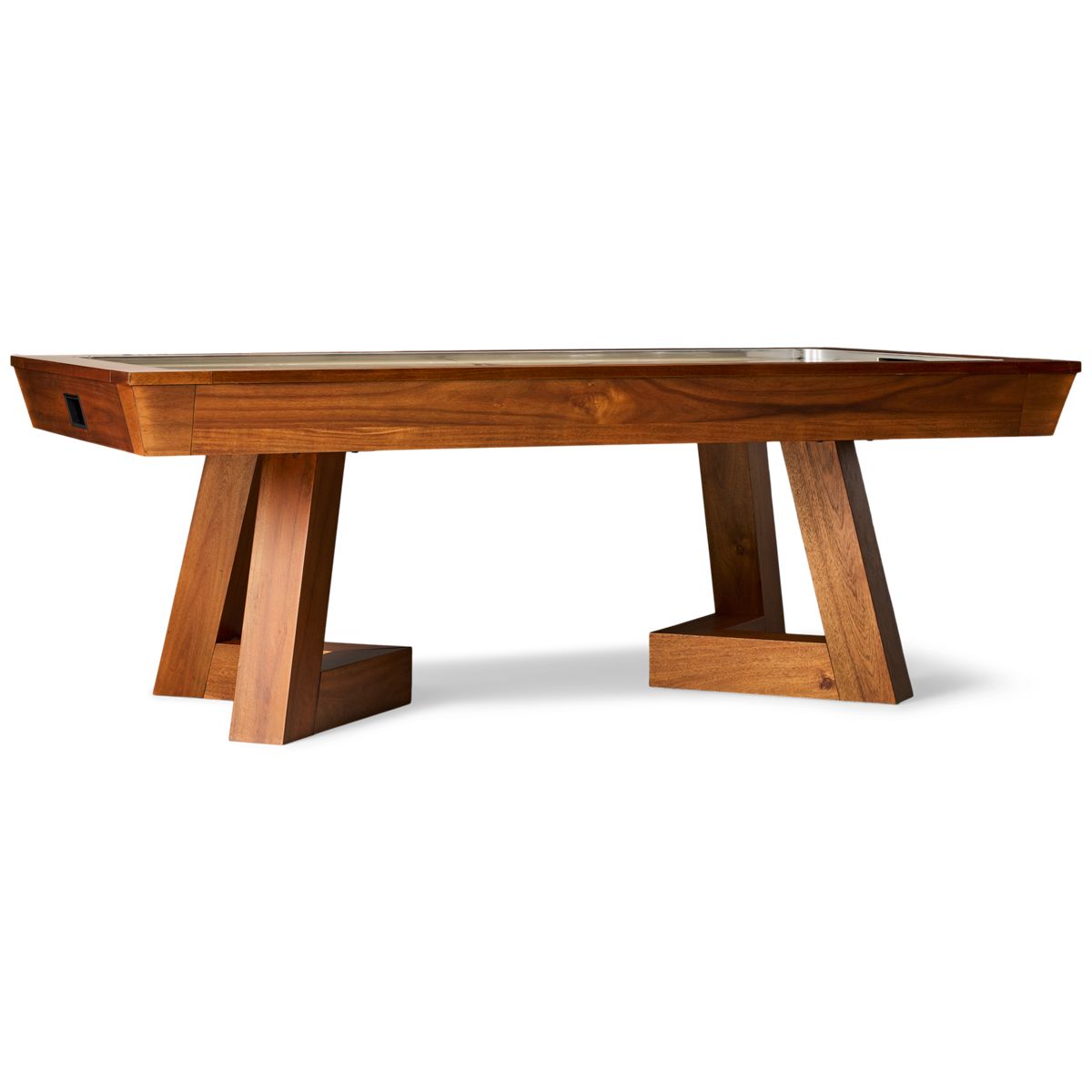 Imperial International Aris Air Hockey Table - Contemporary Design - Warm Wood Finish - High-Powered Fan - Includes Pucks & Goalies