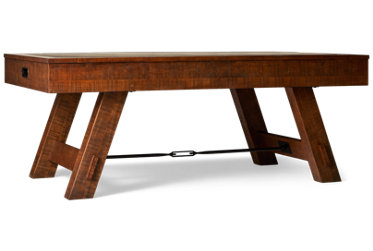 Telluride Air Hockey Table - Rustic Design - Decorative Metal Accents - Powerful Fan for Smooth Gameplay - Includes Pucks & Goalies