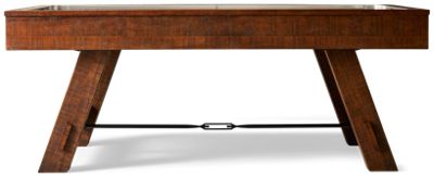 Telluride Air Hockey Table - Rustic Design - Decorative Metal Accents - Powerful Fan for Smooth Gameplay - Includes Pucks & Goalies