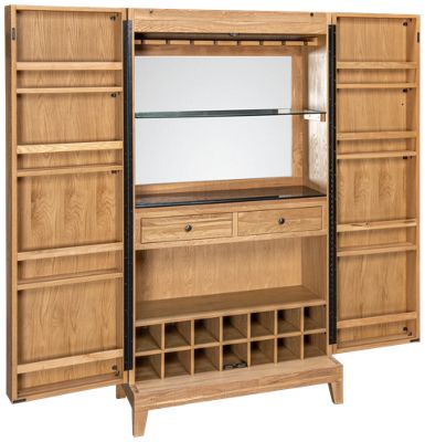 Fulton 2 Door Bar Cabinet - Thumbnail 3