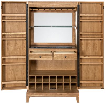 Fulton 2 Door Bar Cabinet - Thumbnail 2