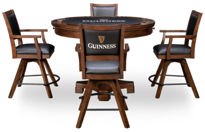 Guinness 5 Piece Counter Height Game Table Set
