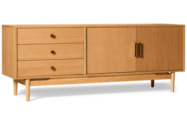 Olson 67" 3 Drawer 2 Door Console