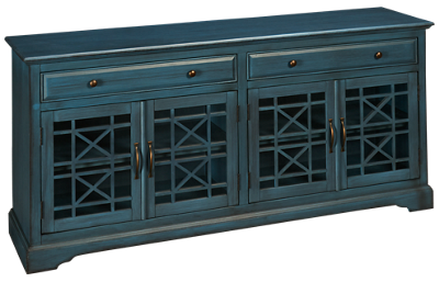 Antique 4 Door 2 Drawer Media Unit