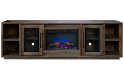 Paige 97" 2 Door Fireplace Console