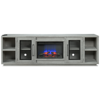 Paige 97" 2 Door Fireplace Console