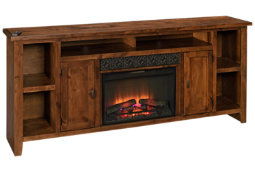 Alder Grove 2 Door 84" Fireplace Console