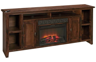 Alder Grove 2 Door 84" Fireplace Console