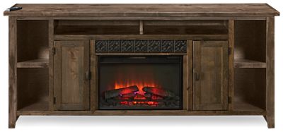 Alder Grove 2 Door 84" Fireplace Console