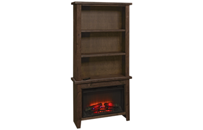 Aspen Alder Grove 72" Fireplace Display Case