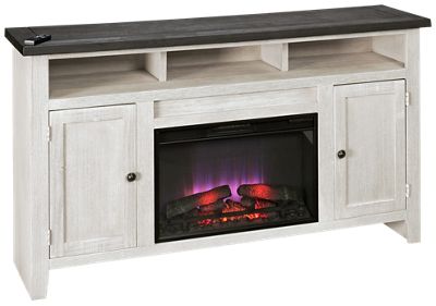 Eastport 65" 2 Door Fireplace Console 