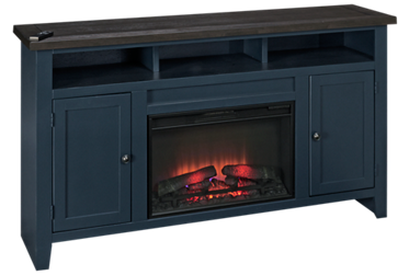 Eastport 65" 2 Door Fireplace Console 